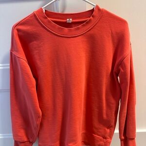 Lululemon Athletica Bright Coral/Orange/Red Top